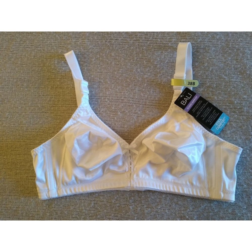 Bali 38B Bra White Classic Support Cool Comfort NEW 💋